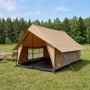 Kabin sátor barna 340 x 246 x 210 cm poli-pamut