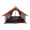 Kabin sátor barna 340 x 246 x 210 cm poli-pamut