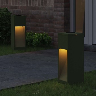 Napelemes led útjelző lámpa 2 pcs olajzöld
