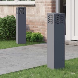 Napelemmel működő led ösvény világítás halszálka 2 pcs antracit