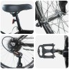 Gyerek bicikli 24 hüvelyk 6-speed 8-12 éves korig fekete