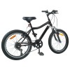 Gyerek bicikli 24 hüvelyk 6-speed 8-12 éves korig fekete