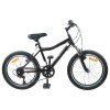 Gyerek bicikli 24 hüvelyk 6-speed 8-12 éves korig fekete