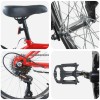 Gyerek bicikli 24 hüvelyk 6-speed 8-12 éves korig piros