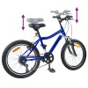 Gyerek bicikli 24 hüvelyk 6-speed 8-12 éves korig sötét kék