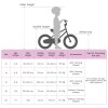 Bmx bicikli 18 hüvelyk 7-10 éveseknek ajánlott fehér