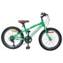 Hegyi bicikli 24 hüvelyk 6-speed 8-12 éveseknek való zöld