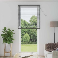 Zsaluzia állítható ezüst szürke 213 x 70 cm pvc