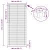 Zsaluzia sötét barna mintával 213 x 100 cm 25 mm pvc