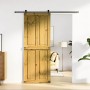 Istállóajtó corona mézes barna 80 x 210 cm tömör fenyőfa