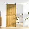 Istállóajtó corona mézes barna 90 x 210 cm tömör fenyőfa