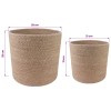 Növényi cserép készlet 2 pcs természetes ø 28 x 28 cm
