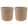 Növényi cserép készlet 2 pcs természetes ø 21 x 21 cm