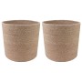 Növényi cserép készlet 2 pcs természetes ø 21 x 21 cm