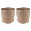 Növényi cserép készlet 2 pcs természetes ø 28 x 28 cm