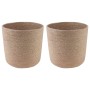 Növényi cserép készlet 2 pcs természetes ø 28 x 28 cm