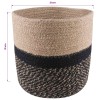 Növényi cserép készlet 2 pcs természetes és fekete ø 21 x 21 cm