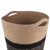 Növényi cserép készlet 2 pcs természetes és fekete ø 28 x 28 cm