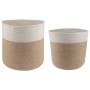 Növényi cserép készlet 2 pcs természetes és fehér ø 28 x 28 cm
