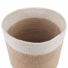 Növényi cserép készlet 2 pcs természetes és fehér ø 21 x 21 cm