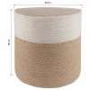 Növényi cserép készlet 2 pcs természetes és fehér ø 28 x 28 cm