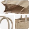 Juta táskák 5 pcs természetes 26 x 22 x 14 cm 100% tossa juta