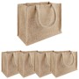 Juta táskák 5 pcs természetes 26 x 22 x 14 cm 100% tossa juta