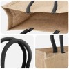 Juta táskák 5 pcs természetes és fekete 42 x 33 x 19 cm
