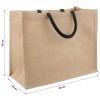 Juta táskák 5 pcs természetes és fekete 42 x 33 x 19 cm