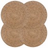 Tengeri fű terítők 4 pcs természetes ø 30 cm 100% tengeri fű