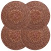 Tengeri fű terítők 4 pcs barna ø 30 cm 100% tengeri fű
