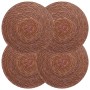 Tengeri fű terítők 4 pcs barna ø 30 cm 100% tengeri fű