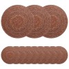 Tengeri fű terítők 12 pcs barna ø 30 cm 100% tengeri fű