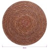 Tengeri fű terítők 12 pcs barna ø 30 cm 100% tengeri fű