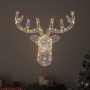 Rénszarvas fej 140 led-del színes 68 x 36,5 x 62,5 cm akril