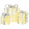 Ajándékdoboz 60 led-del 3 pcs meleg fehér 20 x 20 x 20 cm pet