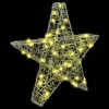3d csillag 50 led-del meleg fehér 55 x 53.5 x 10 cm akril