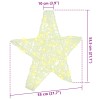 3d csillag 50 led-del meleg fehér 55 x 53.5 x 10 cm akril