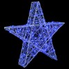 3d csillag 50 led-del kék 55 x 53.5 x 10 cm akril