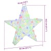 3d csillag 50 led-del sokszínű 55 x 53.5 x 10 cm akril