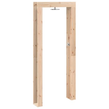Kültéri zuhany 226 cm tömör fenyőfa és rozsdamentes acél