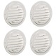 Levegő szellőzőfedél 4 pcs ezüst 100 mm rozsdamentes acél
