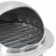 Levegő szellőzőfedél 2 pcs ezüst 150 mm rozsdamentes acél