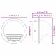 Levegő szellőzőfedél 2 pcs ezüst 150 mm rozsdamentes acél
