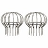 Cseppentő levélvédő 2 pcs ezüst 110 mm rozsdamentes acél