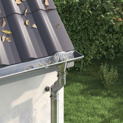 Cseppentő levélvédő 8 pcs ezüst 110 mm rozsdamentes acél