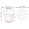 Cseppentő levélvédő 8 pcs ezüst 110 mm rozsdamentes acél