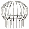 Cseppentő levélvédő 2 pcs ezüst 160 mm rozsdamentes acél
