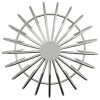 Cseppentő levélvédő 2 pcs ezüst 160 mm rozsdamentes acél