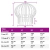 Cseppentő levélvédő 2 pcs ezüst 200 mm rozsdamentes acél